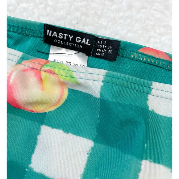 (NWT) NASTY GAL • Recycled Peach Gingham Underwire Bikini Set - Picture 12 of 15
